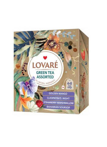 Green Assorted Tea by Lovare 32 Bags
