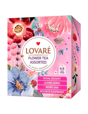 Flower Assorted Tea by Lovare 32 Bags