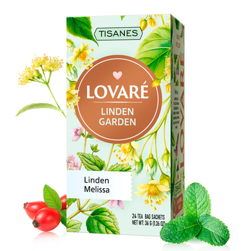 Individually Wrapped Tea Bags By Lovare – Linden Garden 24 tea bags x 1.5g each