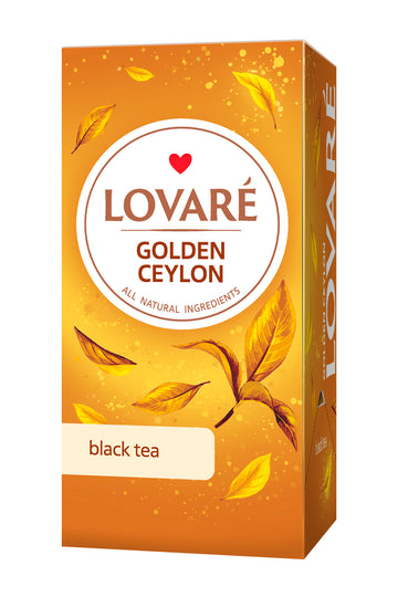 Individually Wrapped Tea Bags By Lovare – Golden Ceylon 24 tea bags x 2g each