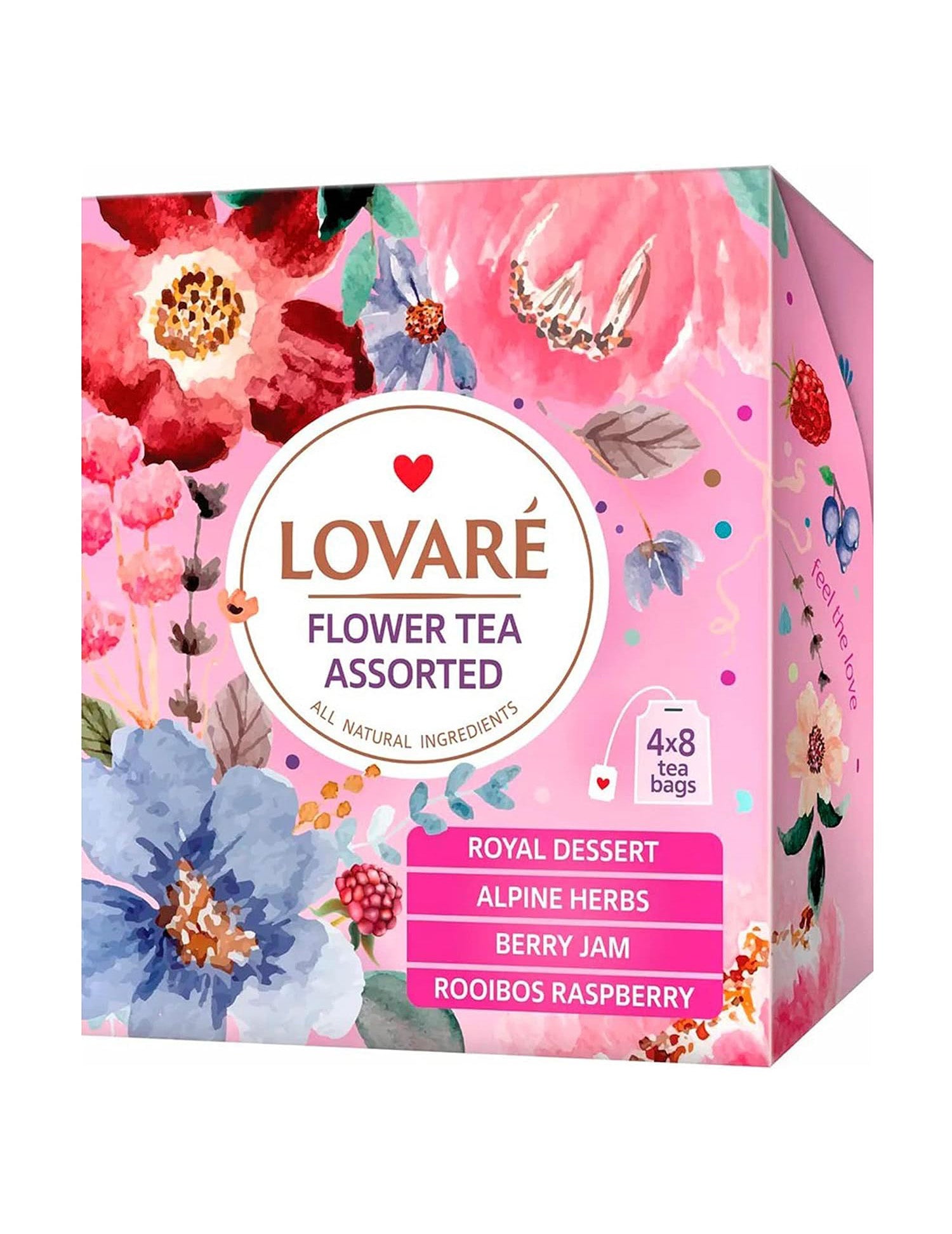 Flower Assorted Tea by Lovare 32 Bags