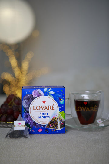 Lovare 1001 Nights Black & Green Tea – 15 Pyramid Tea Bags x 2g