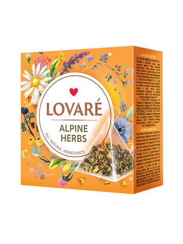 Lovare Alpine Herbs Herbal Tea – 15 Pyramid Tea Bags x 2g