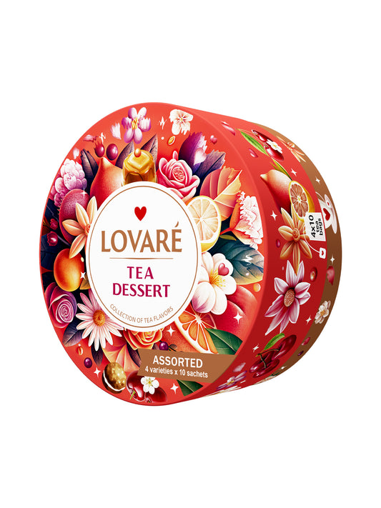 Lovare Tea Dessert Assorted Black & Green Tea – 40 Tea Bags x 2g