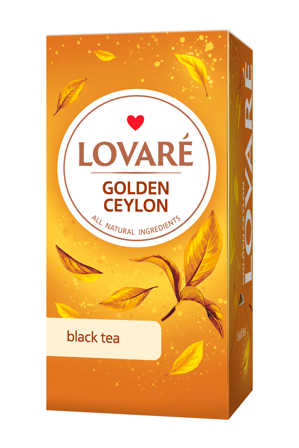 Individually Wrapped Tea Bags By Lovare – Golden Ceylon 24 tea bags x 2g each