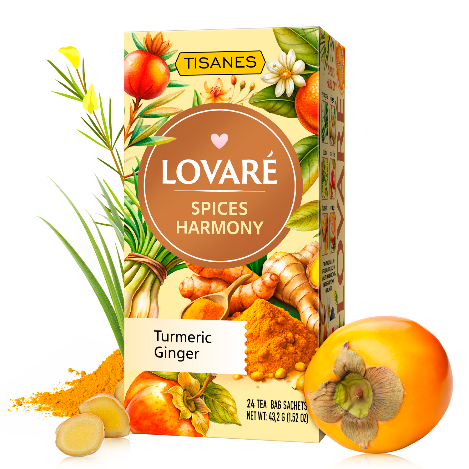 Individually Wrapped Tea Bags By Lovare – Spices Harmony 24 tea bags x 1.8g each
