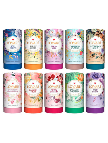 10 Tastes within 10 Tubes: Inside this bundle, you will find these tastes